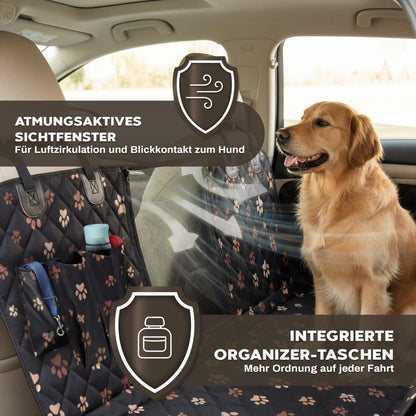 Hainberger Hundedecke Auto Rückbank 4-in-1 wasserdicht 137x147 cm