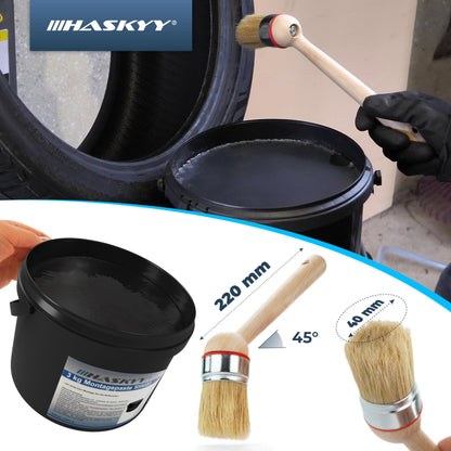 HASKYY Reifenmontage-Set 336-teilig mit Auswuchtgewichten und Ventilen
