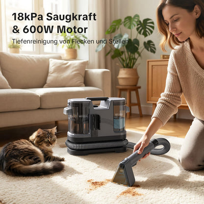 Lubluelu Polsterreiniger Waschsauger Cleaner3G, 600 W, 18 kPa