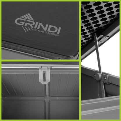 Grindi Gartenbox Morus 190 L – wasserdichte Auflagenbox mit Deckel