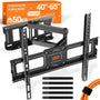 RICOO S5144 TV Wandhalterung schwenkbar für 40–65 Zoll, bis 50 kg, Stahl, mit Schwenkarm