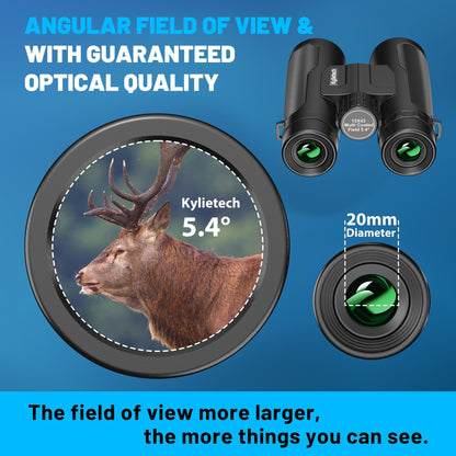 Kylietech 12x42 Fernglas mit Stativ und Smartphone-Adapter