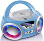 Cyberlux K1 Stereo-CD-Radio mit USB, MP3 und LED-Beleuchtung mit Tragegriff und Teleskopantenne