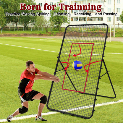 LIANTRAL Volleyball Rebounder Netz 2,2 x 1,2 m, verstellbar, schwarz