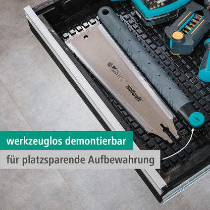 wolfcraft Japansäge Ryoba Handsäge beidseitig verzahnt 33 cm