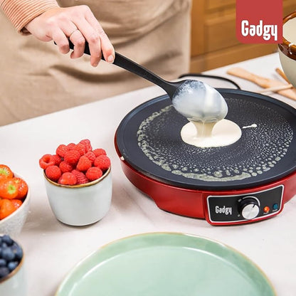 Gadgy Crêpes Maker elektrisch mit 30 cm Antihaftplatte