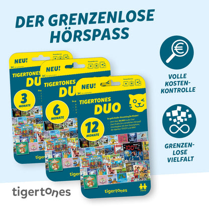 tigermedia tigertones Duo Prepaid-Zugang 12 Monate Audio-Streaming