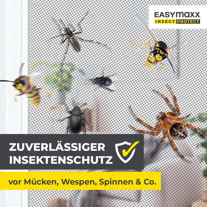 EASYmaxx Insect Protect Teleskop-Fliegengitter Fenster, 2er-Set