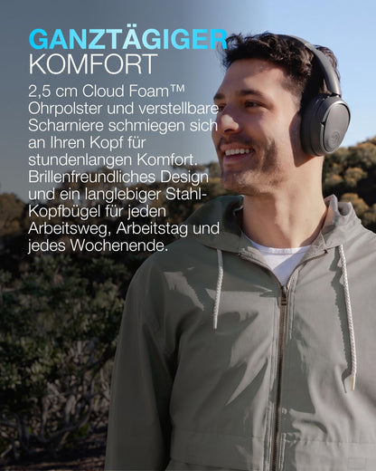 JLab JBuds LUX ANC Noise Cancelling Over-Ear-Kopfhörer, Graphit
