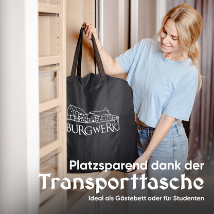 Burgwerk Luftbett selbstaufblasend 2 Personen 203x152 cm mit Pumpe