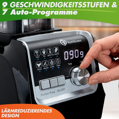 Nutrilovers NUTRI-BLENDER MAX+ Standmixer 2000 W mit 2L Tritan-Becher