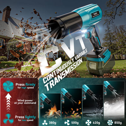 Ecarke Akku-Gebläse Laubbläser für Makita 18V, bürstenlos, 60 m/s