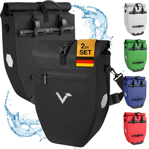 Valkental grosse wasserdichte Fahrradtasche Gepäckträger - abschliessbar. Rechteckige, wasserdichte Gepäckträgertasche zur sicheren Aufbewahrung am Fahrradgepäckträger.