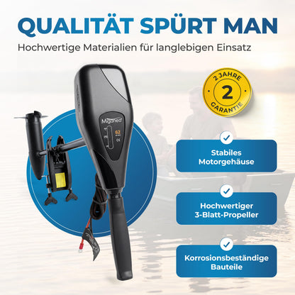 Miganeo Elektro-Aussenborder TRS 62 lbs Bootsmotor, 696 W, 12 V