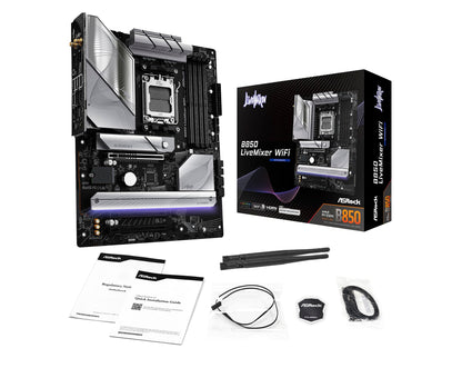Asrock B850 LiveMixer PC Mainboard mit integriertem WiFi Modul