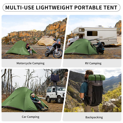 Naturehike Cloud up 2 Ultraleicht Zelt 2P - Upgrade 20D Waldgrün