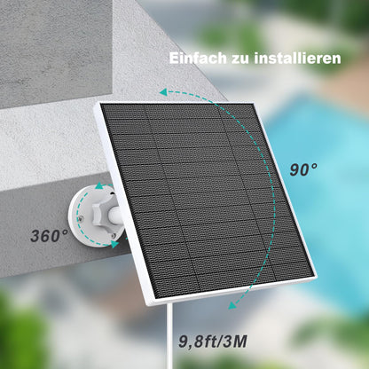 EverExceed Solarpanel für Eufy Kamera, 5W, USB-C, 3er-Pack