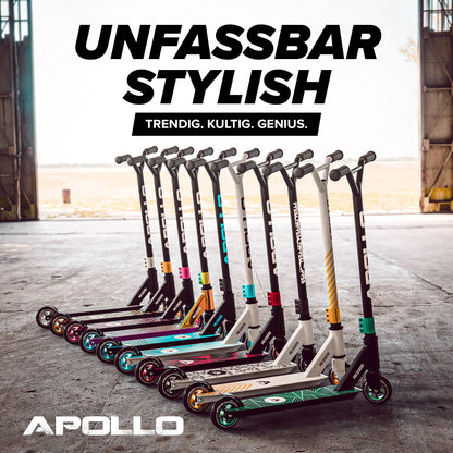 Apollo Genius Pro Stunt Scooter – Trickroller mit ABEC 9 Kugellager