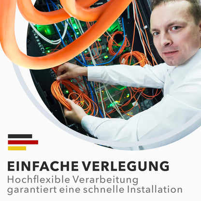 RedStar24 CAT 7 Verlegekabel 100m S/FTP 10Gbit halogenfrei
