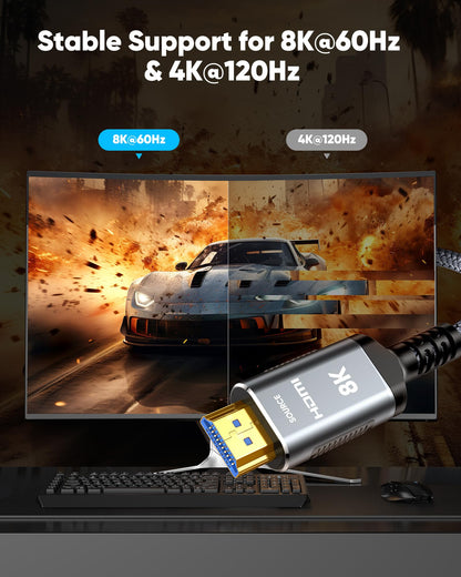 Highwings 8K HDMI 2.1 Kabel 20m Glasfaser 48Gbps 4K@120Hz