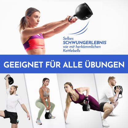 NEOLYMP Kettlebell verstellbar 2-20 kg, 7-in-1 Kugelhantel