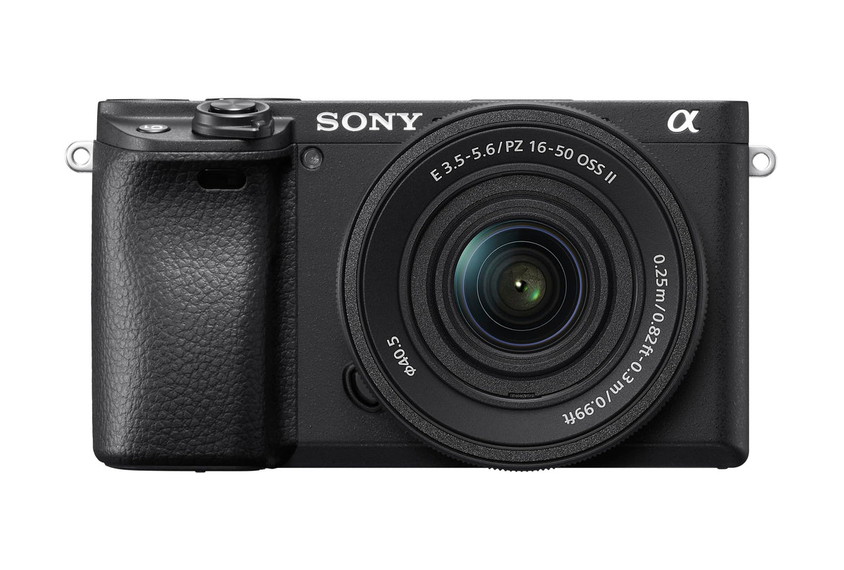 Sony Alpha 6400 mit 16-50mm Objektiv, spiegellose APS-C Systemkamera – kompakte Kamera mit klappbarem Touchscreen