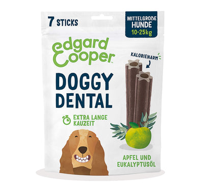 Edgard & Cooper Dental Sticks Hund Medium Eukalyptus Apfel 56 Stück