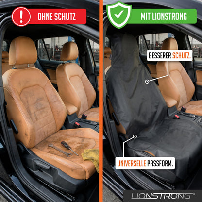 LIONSTRONG Autositzschoner Vordersitz wasserdicht, 2er-Set
