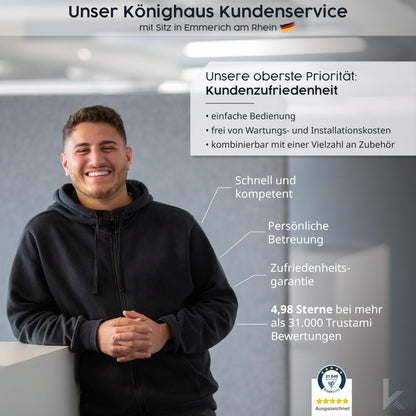 Könighaus Infrarotheizung Standgerät – 800W mobil Thermostat