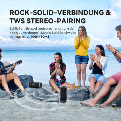 EarFun UBOOM L Bluetooth Lautsprecher, 28 W Stereo, IP67 wasserdicht