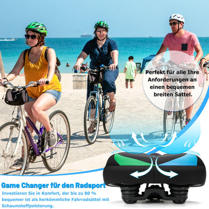 CDYWD Gelsattel extra breit, ergonomischer Fahrradsattel, universal