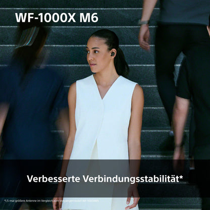 Sony WF-1000XM6 kabellose Noise Cancelling In-Ear-Kopfhörer, Silber