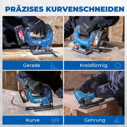 Dong Cheng Akku-Stichsäge DCMQ85 18V bürstenlos mit 4Ah Akku