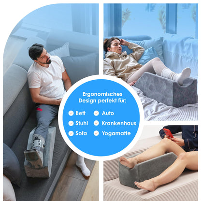 DYNMC you Beinkissen – Keilkissen Memory-Schaum 68x25x22 cm