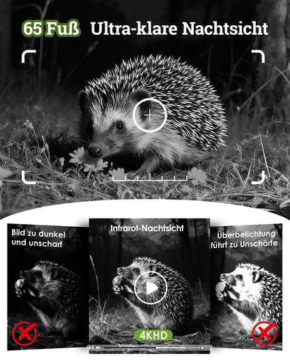 MAXDONE PH960W Wildkamera Solar WLAN 4K 64MP mit Nachtsicht