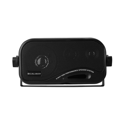 Caliber Koaxial Lautsprecher 3-Wege Auto - 120W 2er Set Schwarz