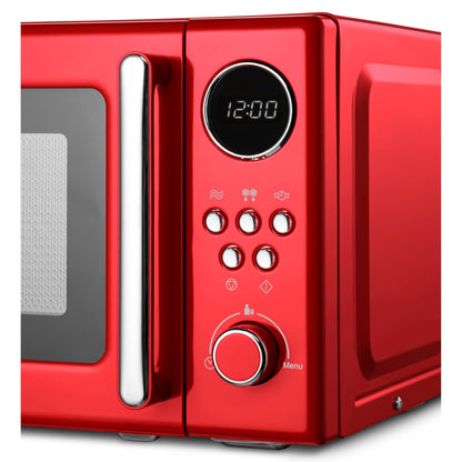 MEDION Retro Kompakt-Mikrowelle MD15000 – 20 Liter Rot