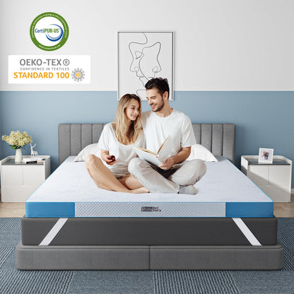 BedStory Gelschaum Matratzentopper 180x200 cm, 10 cm, H3 & H4