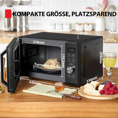 Toshiba MW3-AG20PE 3-in-1 Mikrowelle mit Grill 20L - Schwarz