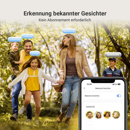 EZVIZ EP4 WLAN Türspion mit 4K Kamera, 5,5-Zoll-Display, Silber