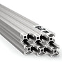 Ulber24 Aluprofil 20x20 Nut6 Typ B – 6x2m System Steckprofil, silbernes 20x20mm Vierkantprofil mit Nut6. Konstruktionsprofil für stabile Rahmen.