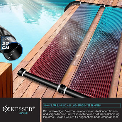 KESSER Solarkollektor Poolheizung 500 x 70 cm für Pools bis 20.000 L