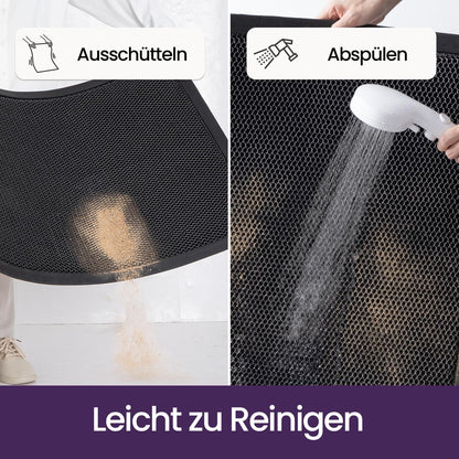 DEXI Fussmatte aussen 60 x 90 cm, Schmutzfangmatte, dunkelgrau