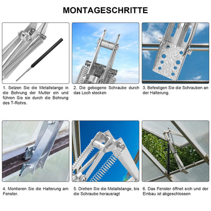 Gimisgu Gewächshaus Fensteröffner automatisch, 14 kg, 2er-Set