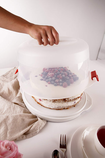 Dr. Oetker Kuchentransportbox Bake & Go, Ø 38,5 cm, mit Kühlakkus