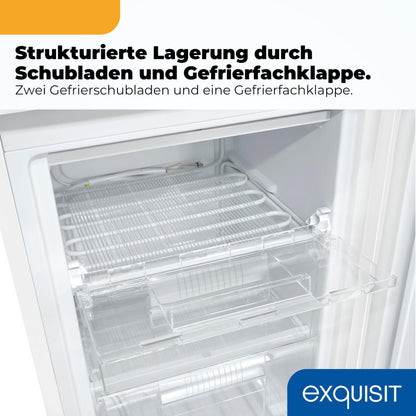 Exquisit Gefrierschrank GS581-051C, 85 l, 4-Sterne, weiss