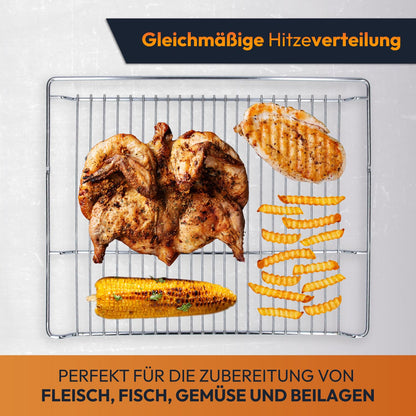 Kenekos Backblech-Set mit Grillrost 465 x 375 mm für Bosch Siemens