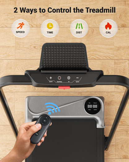 THERUN Laufband klappbar – Walking Pad für Zuhause 10 km/h