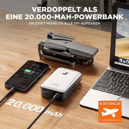 Litheli Akku Rasenmäher 2 x 20V Brushless, 38 cm, bis 300 m²