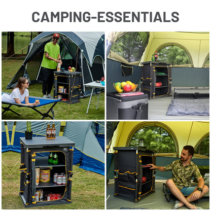 TIMBER RIDGE Campingschrank faltbar, Campingküche mit Tragetasche